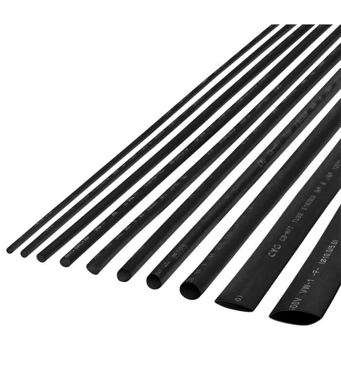 Tub termocontractabil 6.5mm/0.5m negru 1buc Rebel NAR0249.1-0.5