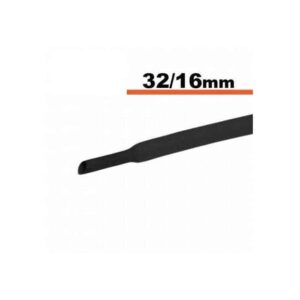 Tub termocontractibil negru 32mm/ 16mm 0.5m