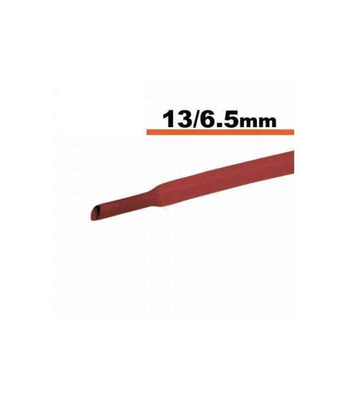 Tub termocontractibil rosu 13mm/ 6.5mm 0.5m