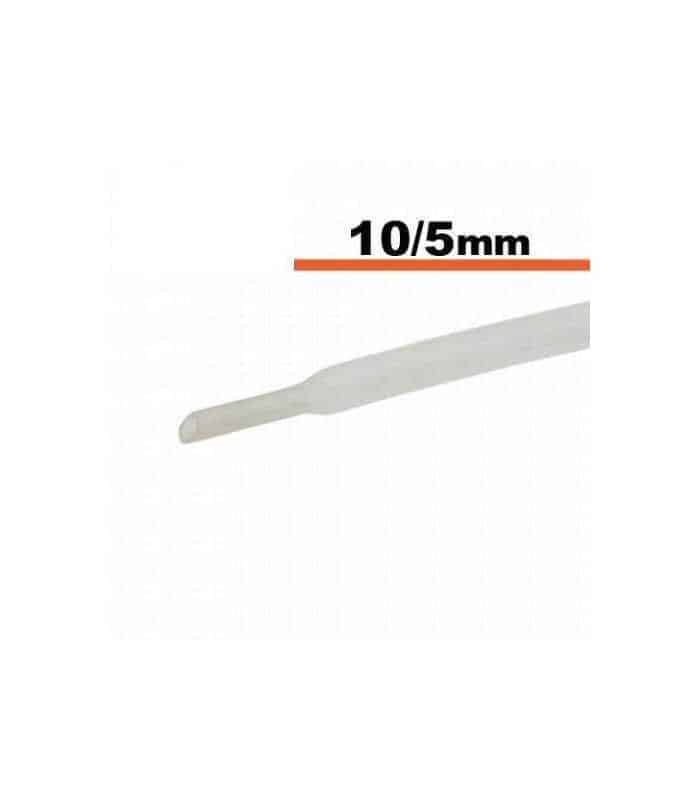 Tub termocontractibil transparent 10mm/ 5mm 0.5m