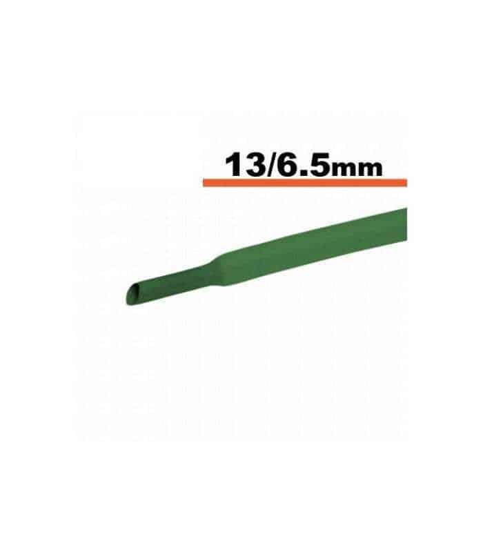 Tub termocontractibil verde 13mm/ 6.5mm 0.5m