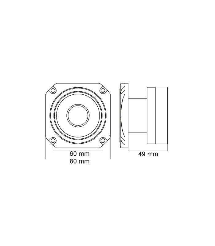 Tweeter Profesional Dome 1 100 200w 8 Ohm M N C 1buc