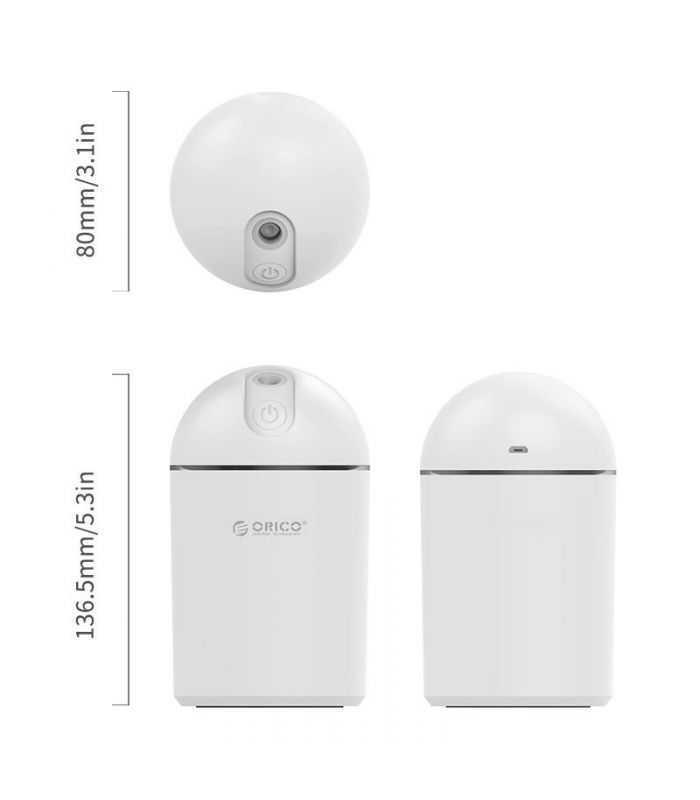 umidificator alb 80x136mm orico hu2 4
