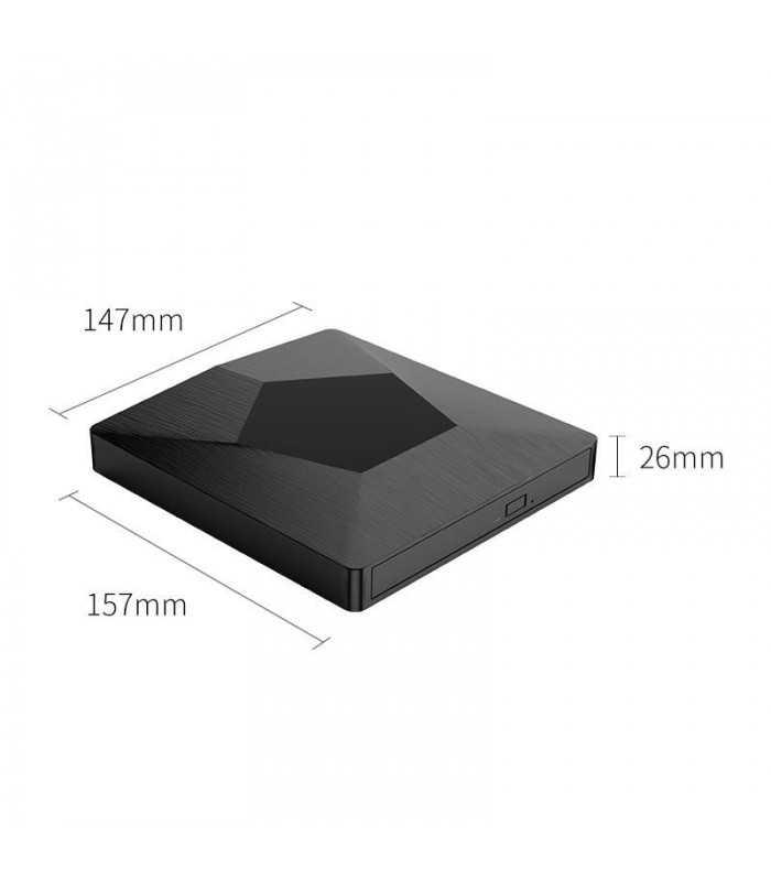 unitate optica externa slim dvd orico xd007 neagra 1