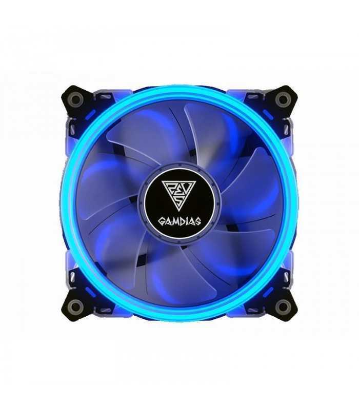 Ventilator 120x120x25mm iluminare albastra 1500RPM 45.2CFM 31dBA Gamdias Aeolus E1 12V