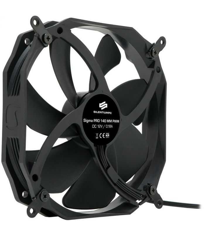 Ventilator 140mm Sigma Pro 140 Pwm Spc137 140 X 140 X 25 Mm 500 1400rpm Silentium Pc