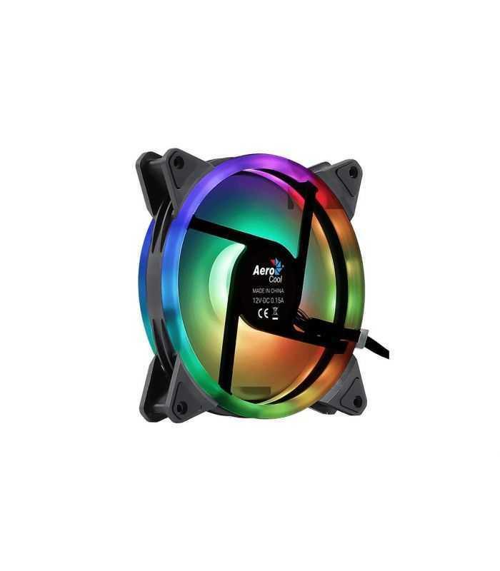 ventilator aerocool duo 140x140x25mm iluminare argb rulmenti de tip hydraulic bearing 1000 rpm 4