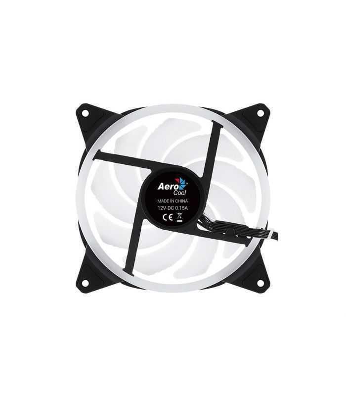 ventilator aerocool duo 140x140x25mm iluminare argb rulmenti de tip hydraulic bearing 1000 rpm 6