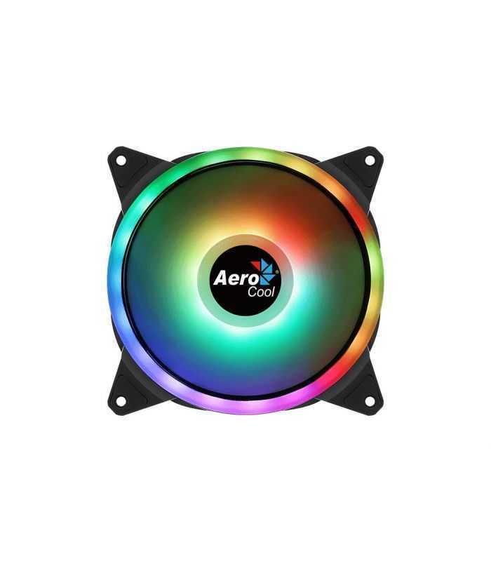 Ventilator Aerocool Duo 140x140x25mm iluminare aRGB rulmenti de tip Hydraulic Bearing 1000 RPM