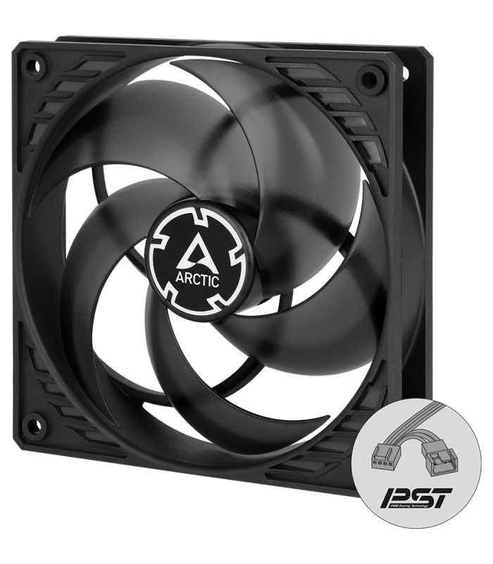 Ventilator ARCTIC AC P12 PWM PST black/transparent 120x120x25 mm 200-1800RPM 4Pin ACFAN00134A