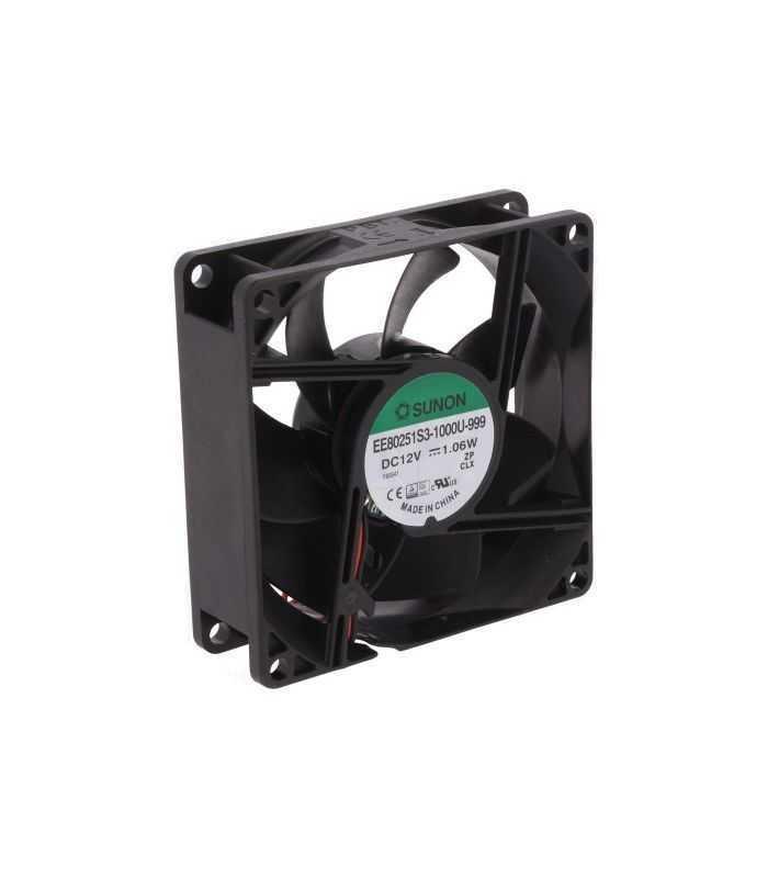 ventilator dc axial 12vdc 80x80x25 mm 5577m 3 h 28dba 2600rot min 24awg sunon ee80251s3 1000u 999 1
