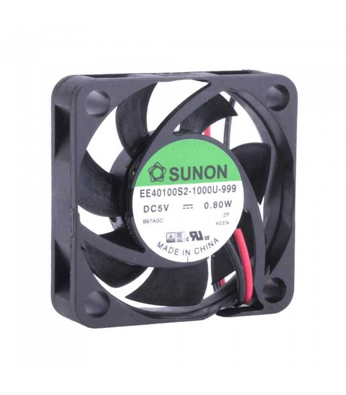 Ventilator DC axial 5VDC 40x40x10mm 11.99m3/h 23dBA 26AWG SUNON EE40100S2-1000U-999