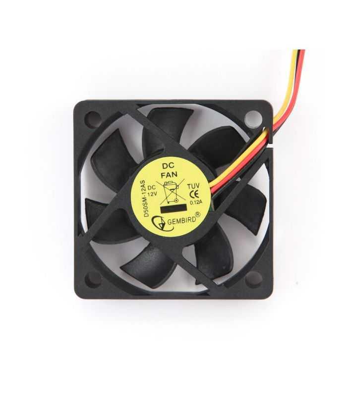 Ventilator Gembird 50x50x10 Mm 4200rpm 3pini Cablu 25cm 12v 012a D50sm 12as