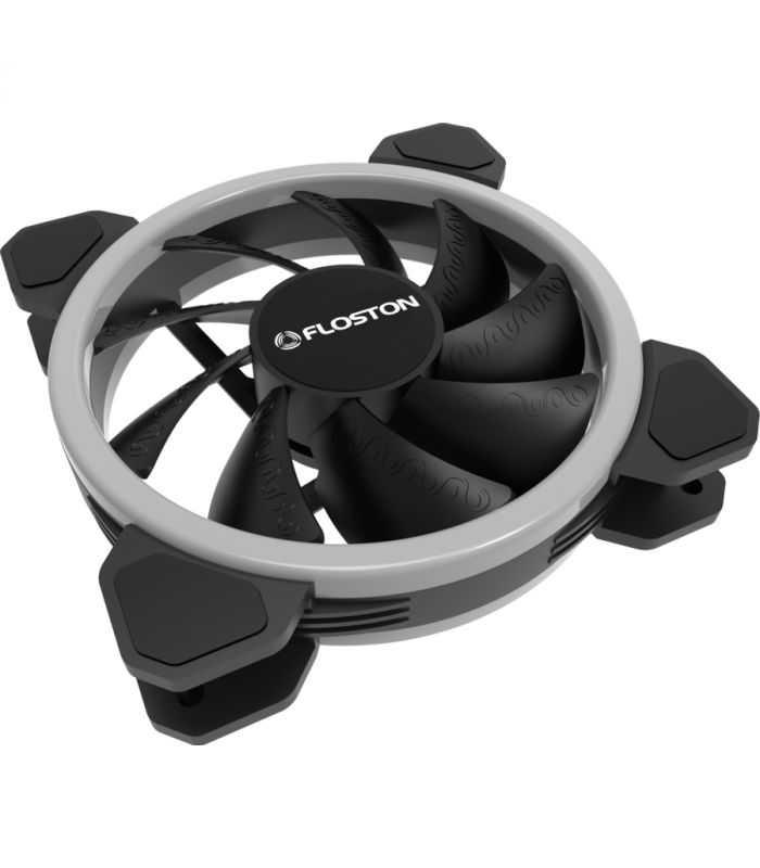 Ventilator Halo Rainbow Dual Rgb Led 120x120x25mm 12v 51w 1200rpm 4 Pin Floston