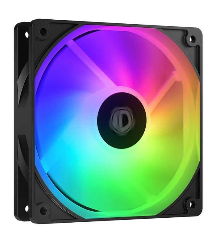 Ventilator ID-Cooling PN-7 120x120x25mm 12V negru aRGB Hydraulic Bearing anti-vibratii 700-1500RPM 4pin PWM si 3pin FAN-PN-7