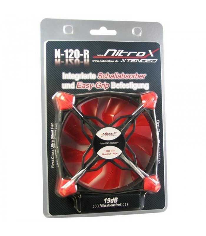 ventilator inter tech cobanitrox xtended n 120 red led 120mm 12v 1