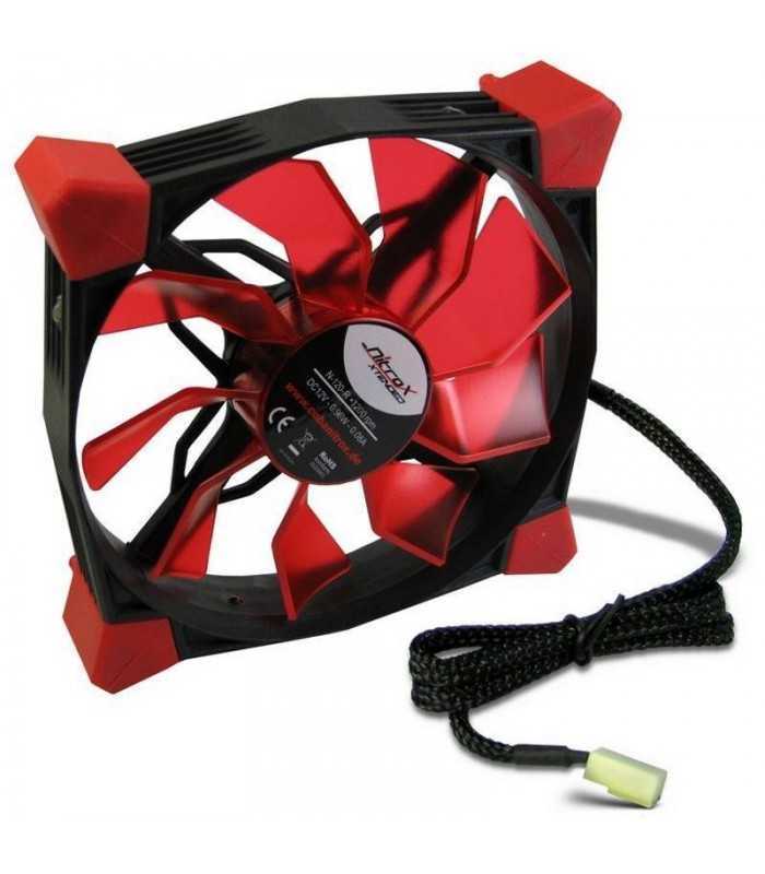 Ventilator Inter-tech cobanitrox xtended N-120-Red LED 120mm 12V