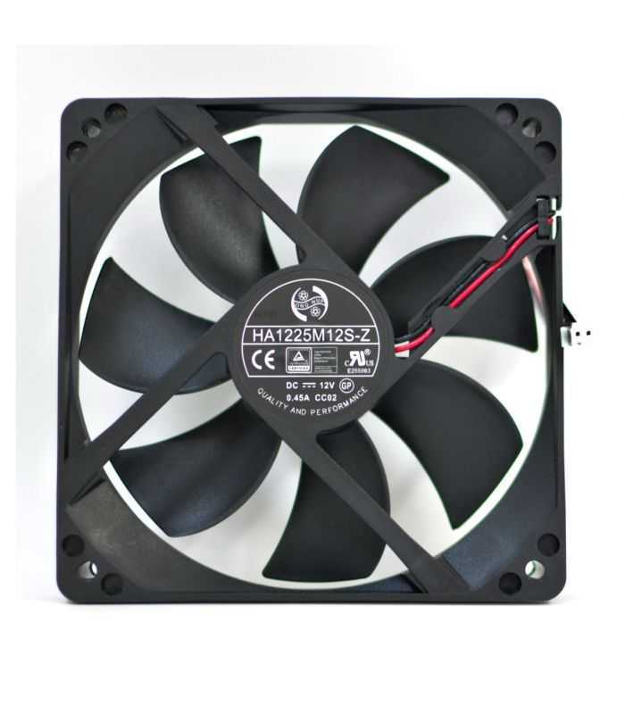 ventilator oem 120mm conector 2 pin 120x120x25mm negru bulk 1