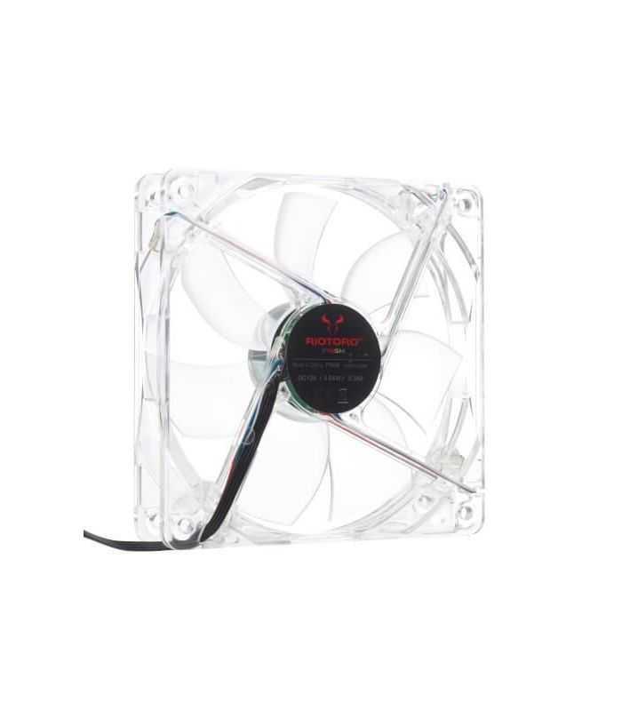 ventilator riotoro cross x clear classic 120mm iluminare albastra 3