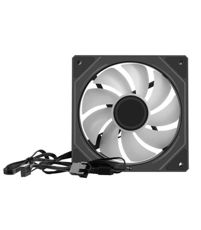 Ventilator Segotep Hb 12 120x120x25mm 12v Negru Argb Led Rulment De Tip Hydraulic Bearing Anti Vibratii 600 1800rpm 4pin 3pin Hb