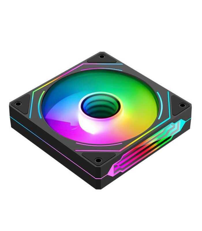 Ventilator Segotep Hb 12 120x120x25mm 12v Negru Argb Led Rulment De Tip Hydraulic Bearing Anti Vibratii 600 1800rpm 4pin 3pin Hb