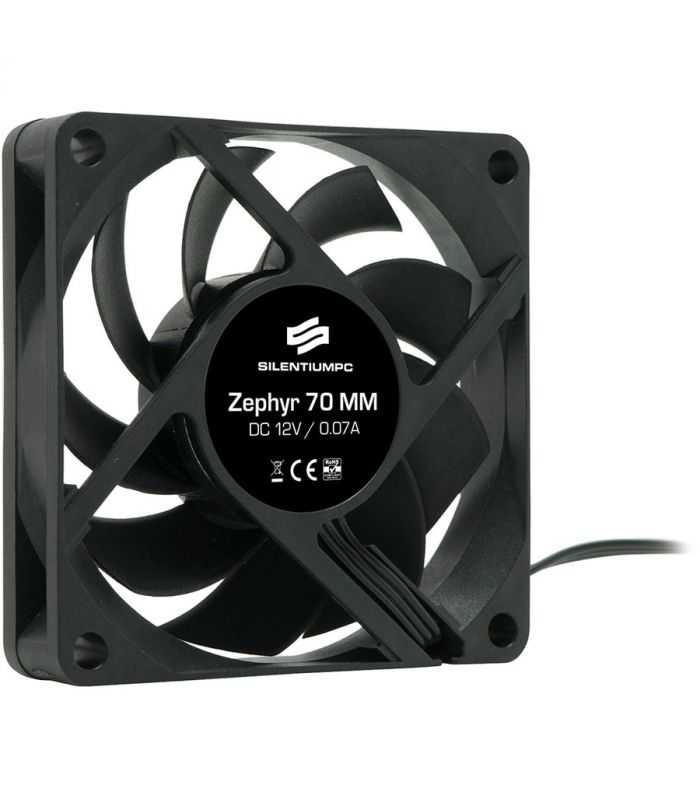 Ventilator Silentium Pc Zephyr 70 70x70x15mm 12v 018a 2000rpm 3 Pin Spc013