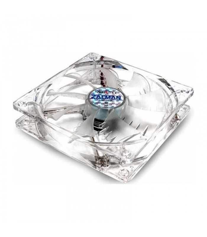 ventilator zalman zm f1 ledsf 80mm shark fin iluminare albastra 1