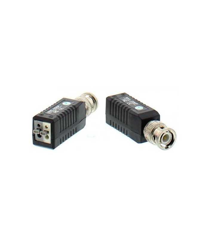 Video balun HD prin UTP/FTP BNC - 2 pini terminali cu clip pentru cablu Well