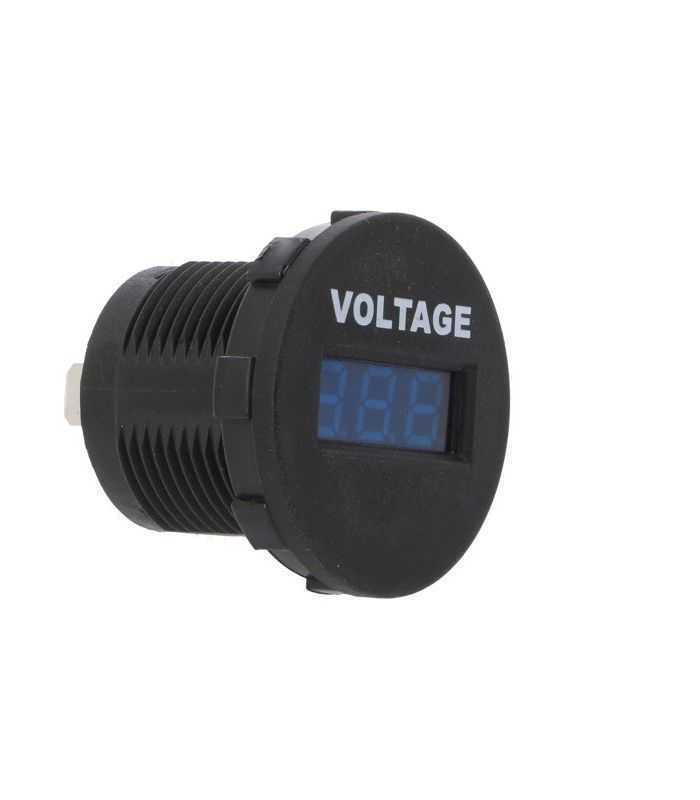 Voltmetru 6-33VDC negru-albastru SCI A25-1-BB3-U