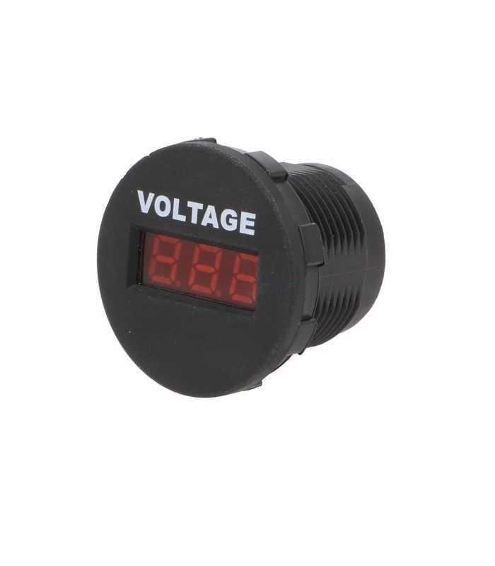 Voltmetru 6-33VDC negru-rosu SCI A25-1-BB3-R