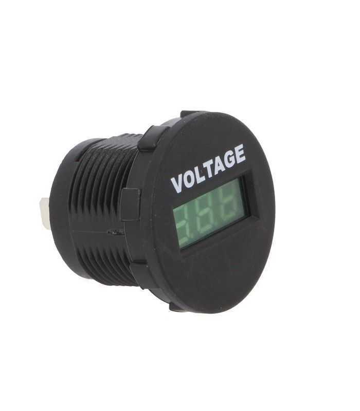 Voltmetru 6-33VDC negru-verde SCI A25-1-BB3-G