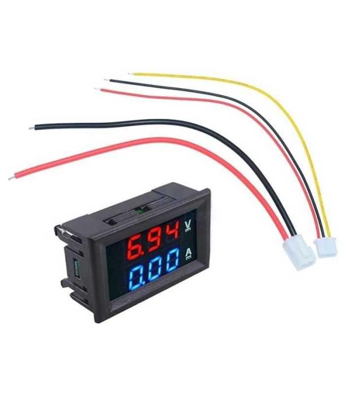 Voltmetru Si Ampermetru 0 50a Rosu Dc 4 30v Volt Amp 50a