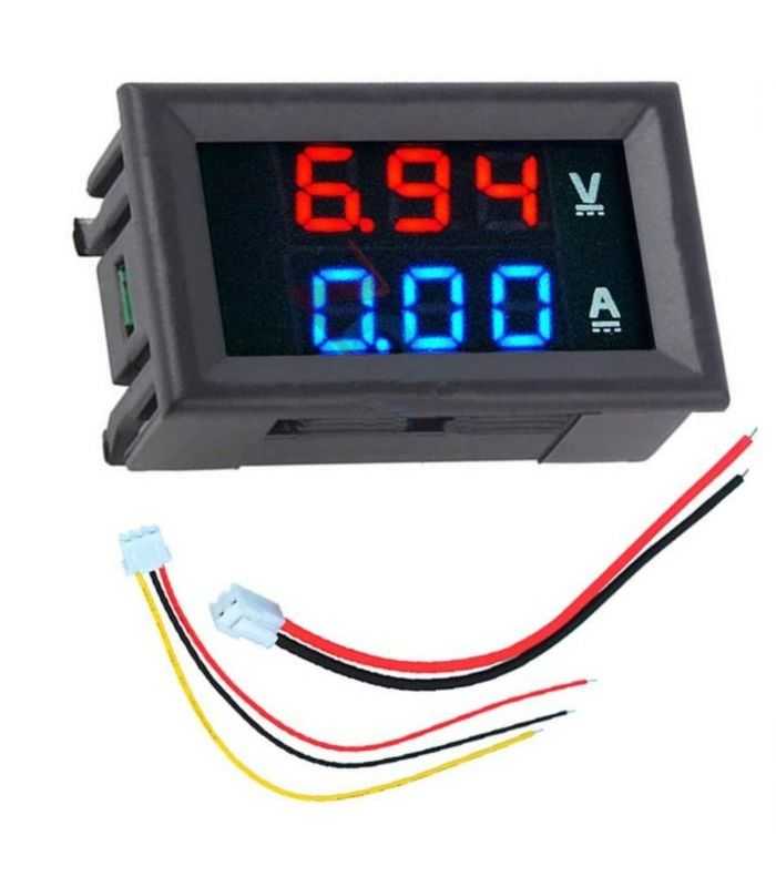 Voltmetru si Ampermetru 0-50A rosu DC 4-30V VOLT/AMP 50A