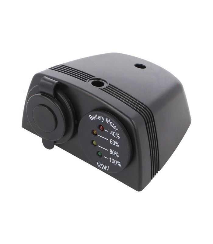 voltmetru si soclu bricheta auto x1 7 33vdc neagra sci a13 144da254hd bb3 2