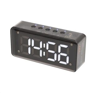 Ceas Desteptator 3d Led Alb Cu Fm :bluetooth :mp3 Player Multimedia Mechaclock Home By Somogyi