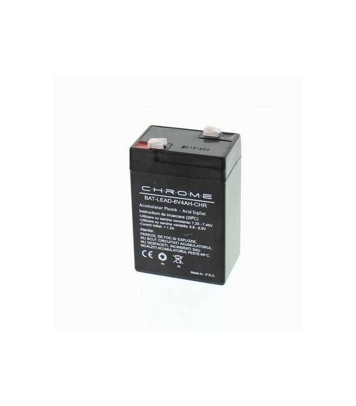 Acumulator Plumb Acid 6v 4ah Chrome 60x47x101mm