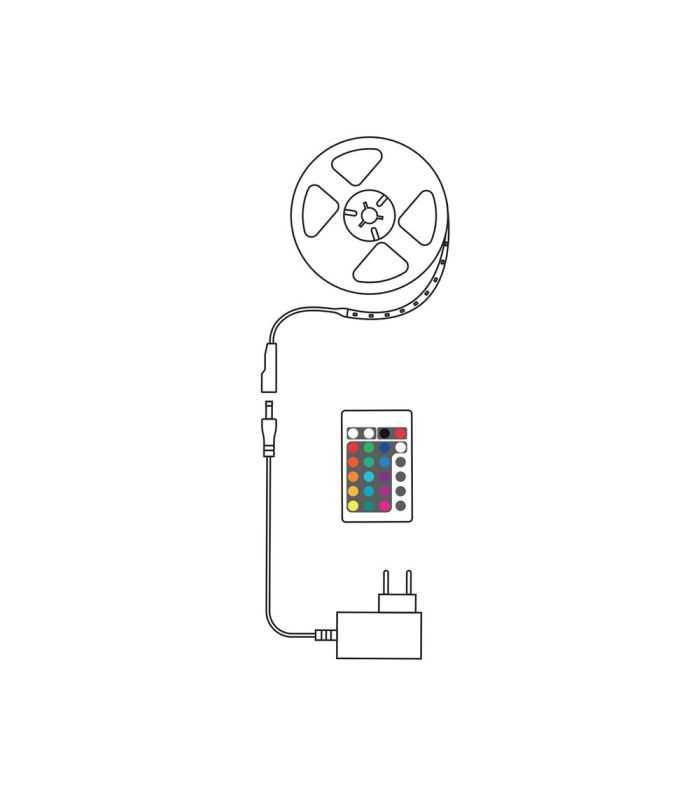 Banda Led Smart Modee 12w Telecomanda 2700k Rgb 680lm Ip20 5m Msl Ls12w5mrgb2700k R
