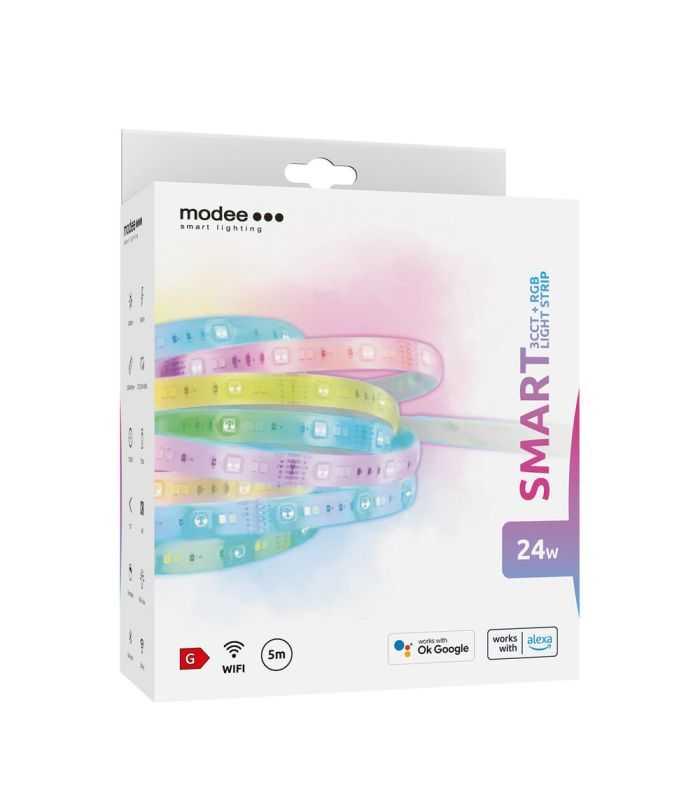Banda Led Smart Wifi Modee Rgb 3cct 24w 34w M 240lm M Tuya Ip20 5m Msl Ls24w5mrgb