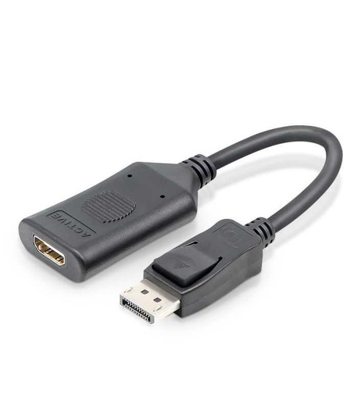 Cablu adaptor convertor DisplayPort tata la HDMI mama activ 4K 60Hz 20cm