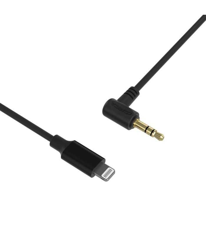 Cablu audio iPhone la mufa Jack 3.5 mm 50cm negru