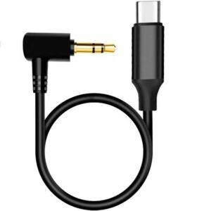 Cablu Audio Usb C31 La Mufa Jack 35 Mm Tata 50cm Negru