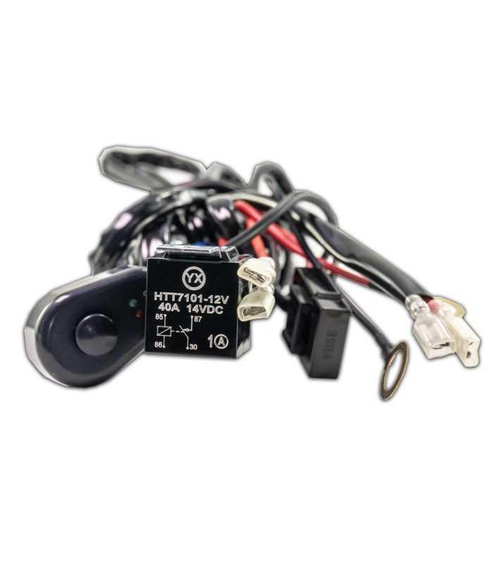 Cablu Doua Iesiri Cu Intrerupator Pentru Bara Sau Proiector Led 12 24v 40a 480w Cll013 Carguard