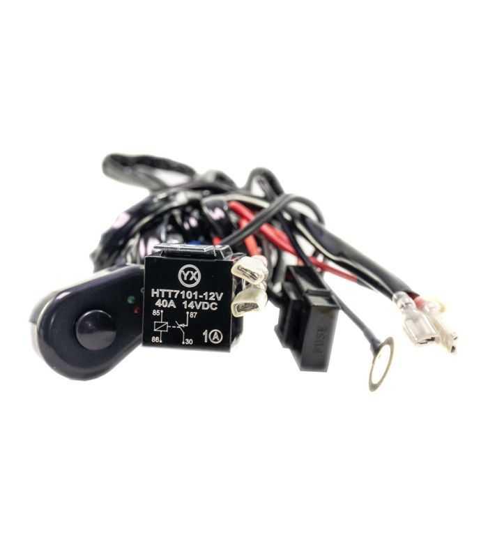 Cablu Doua Iesiri Cu Intrerupator Pentru Bara Sau Proiector Led 12 24v 40a 480w Cll013 Carguard