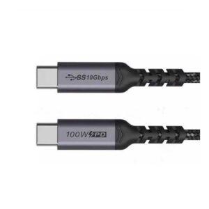 Cablu USB-C tata la USB-C tata 1m 100W 3.1 20V 5A 10Gbps