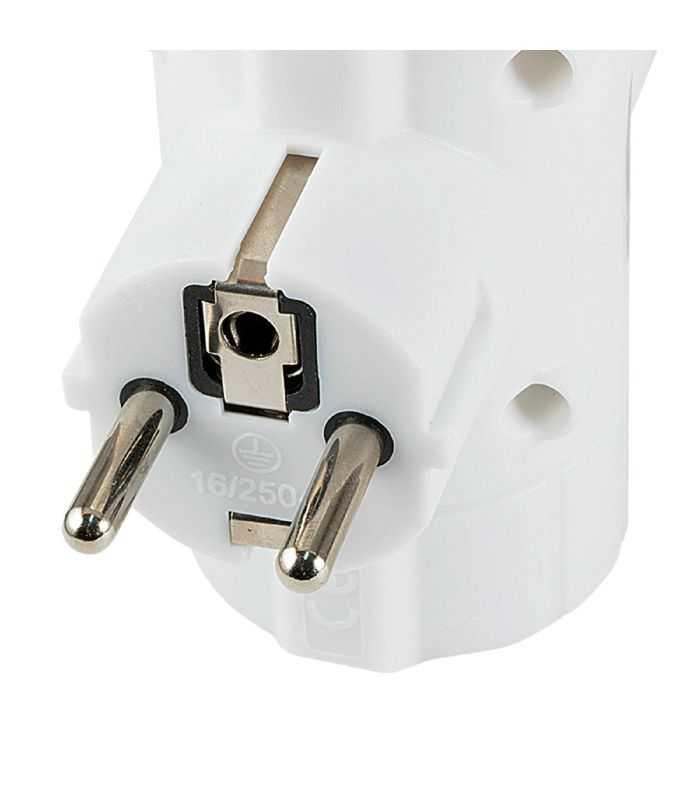 Distribuitor Tip T 3 Prize Schuko 3680w 16a Cu Protectie Alb Tpf 26 Home