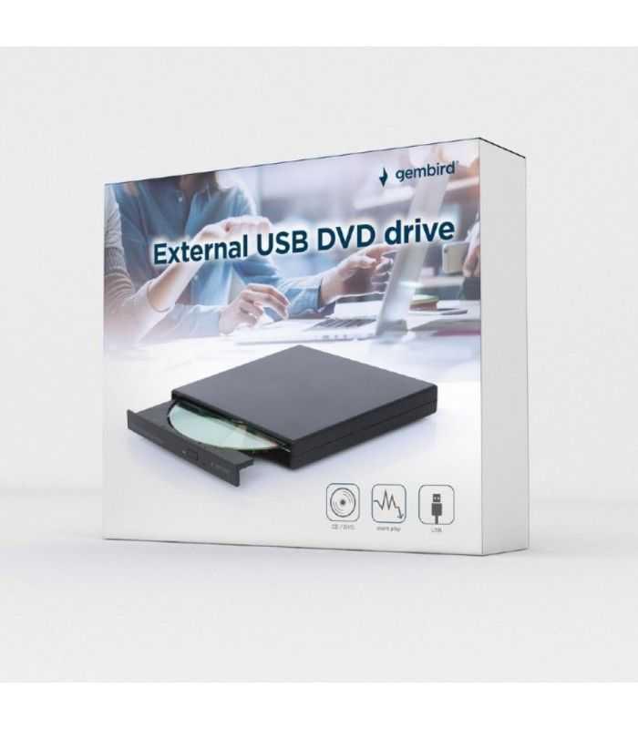 Dvd Rw Extern Gembird Interfata Usb 20 Argintiu Dvd Usb 04