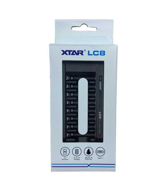 Incarcator 8 Acumulatori Xtar Lc8 Kt Aa Aaa X15v Li Ion Battery Charger Conector Usb Type C 638