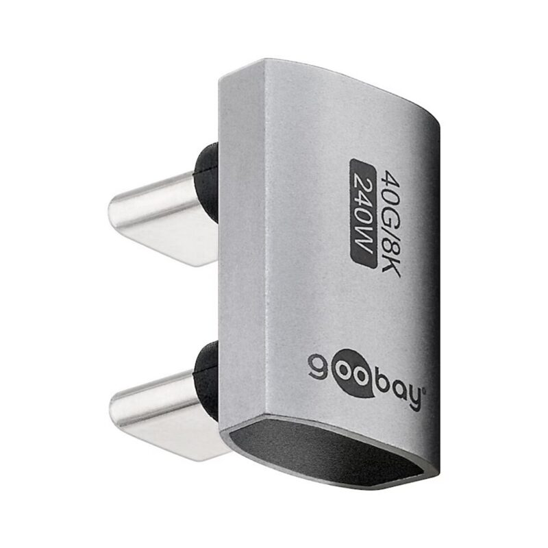 Adaptor Usb C3.1 Mama Usb C Tata La 180 In Forma De U Thunderbolt 3 :4 Goobay 74446