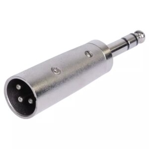 Adaptor audio XLR tata - JACK 6.35 mm tata STEREO metal BST 18-5569