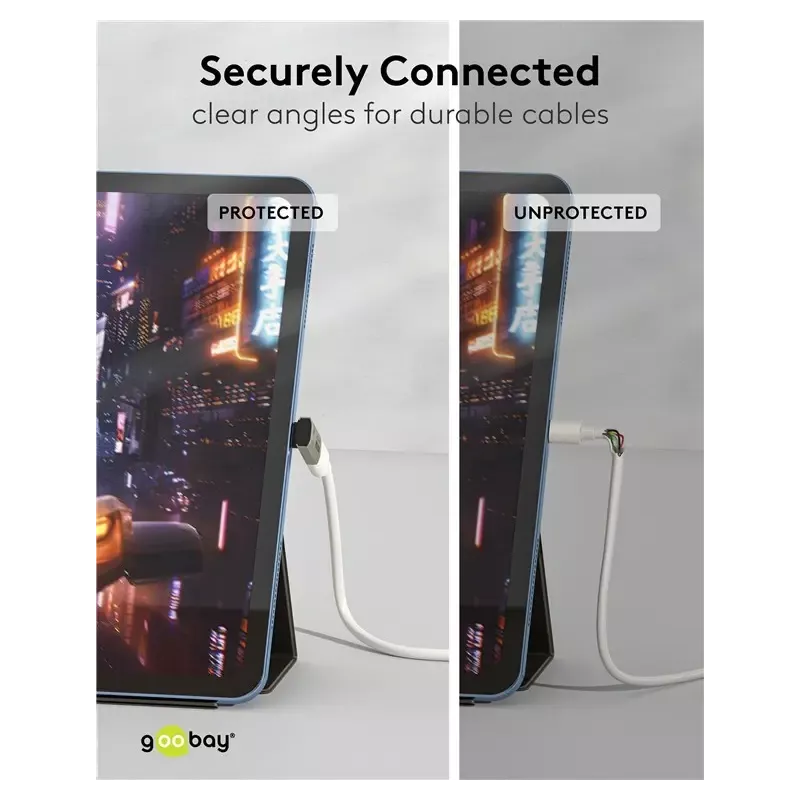 Adaptor Usb C Mama Usb C Tata Vertical 90 Thunderbolt3 4 Goobay 74442